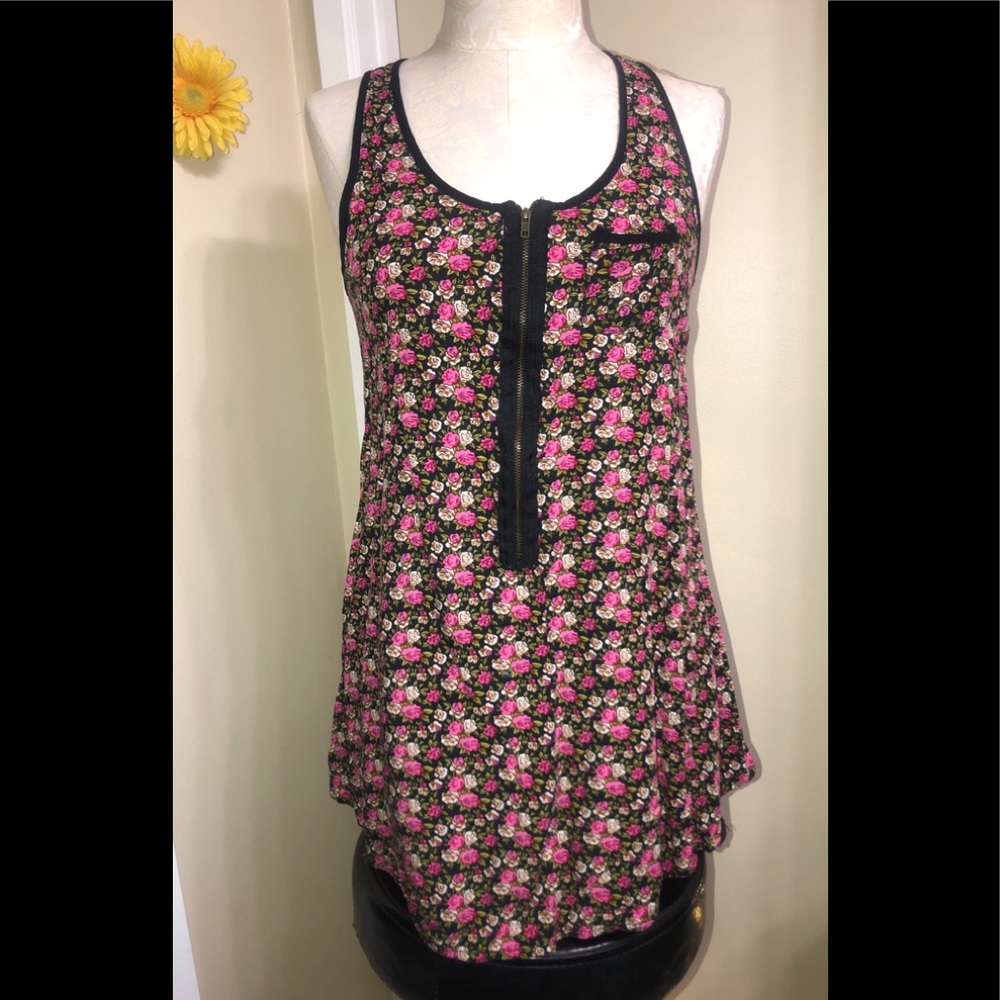 Imaginary Voyage Tank Top with Halter Style Back